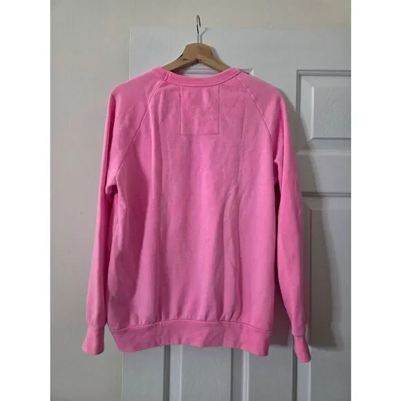 Aviator nation Daydream Crew Sweatshirt, Neon Pink M - Picture 6 of 7